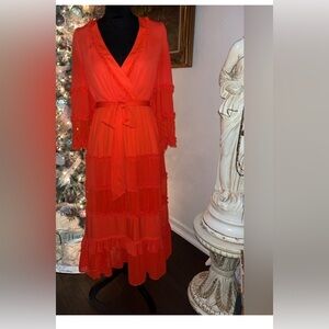 Alexis Vibrant Orange Maxi Dress